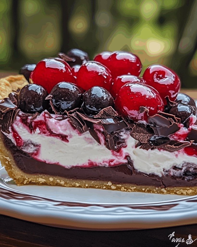 Chocolate Cherry Cream Pie 3