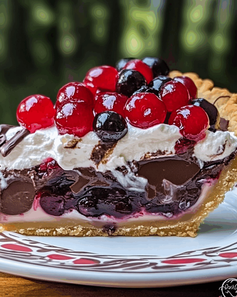 Chocolate Cherry Cream Pie