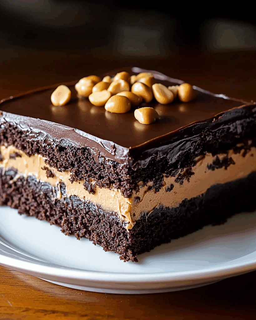 Chocolate Peanut Butter Texas Sheet Cake 3