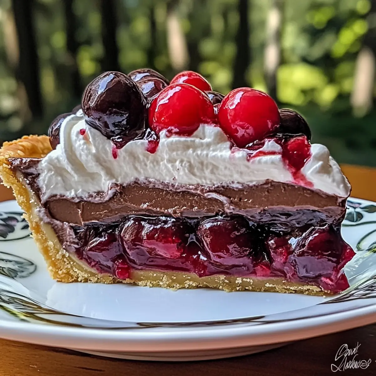 Chocolate Cherry Cream Pie vw1zg8