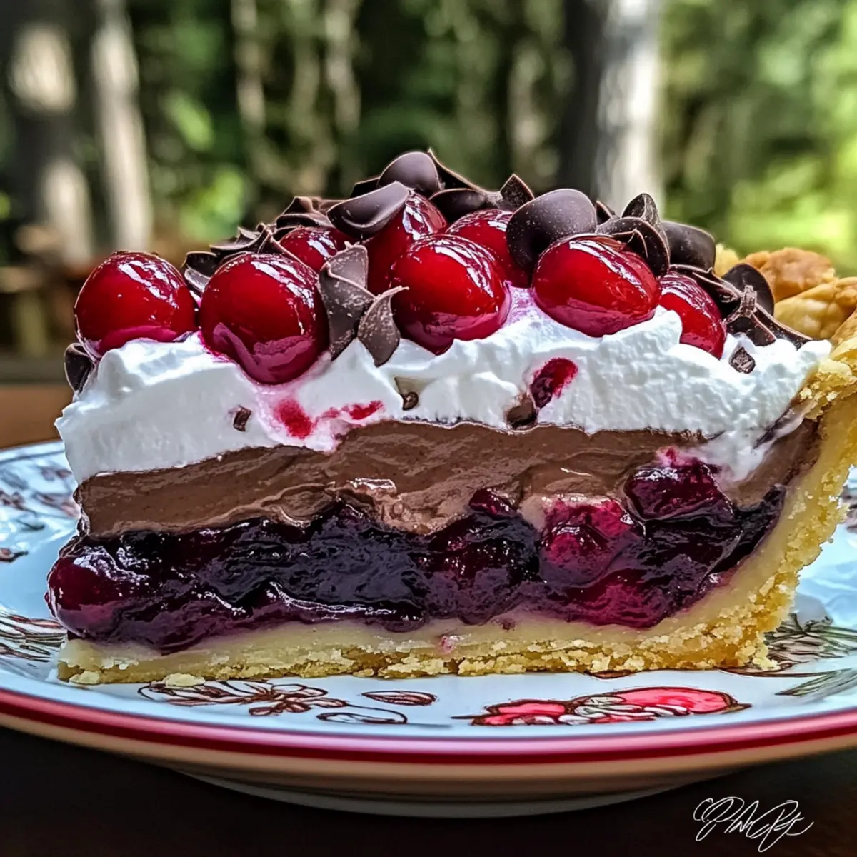 Chocolate Cherry Cream Pie ws7eqw
