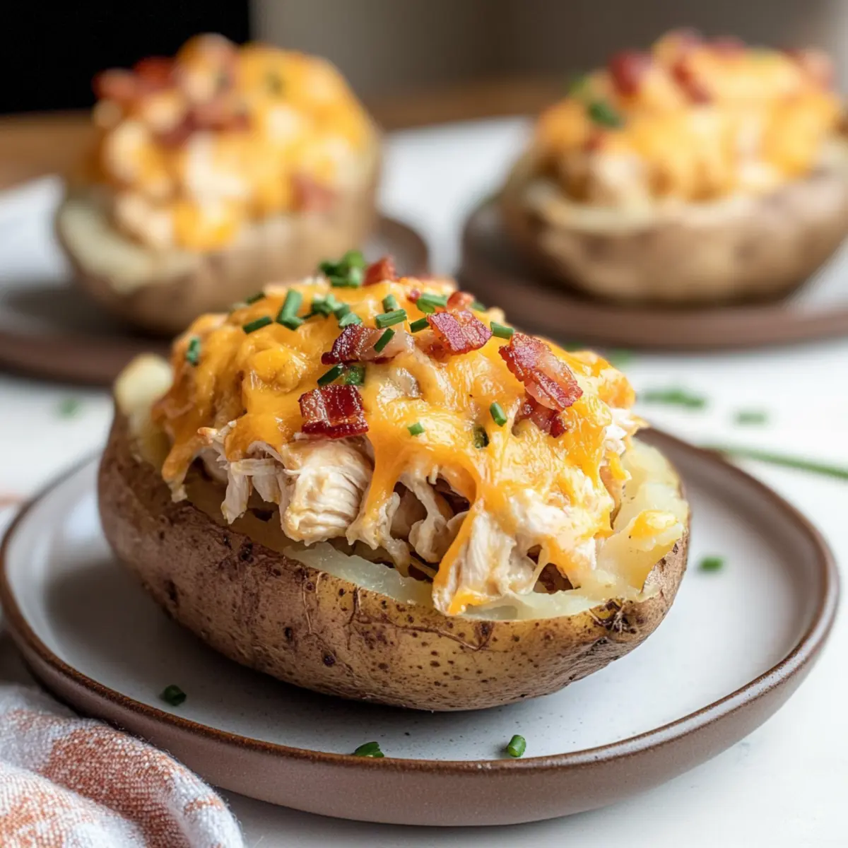 Crack Chicken Stuffed Baked Potatoes for Ultimate Comfort Food