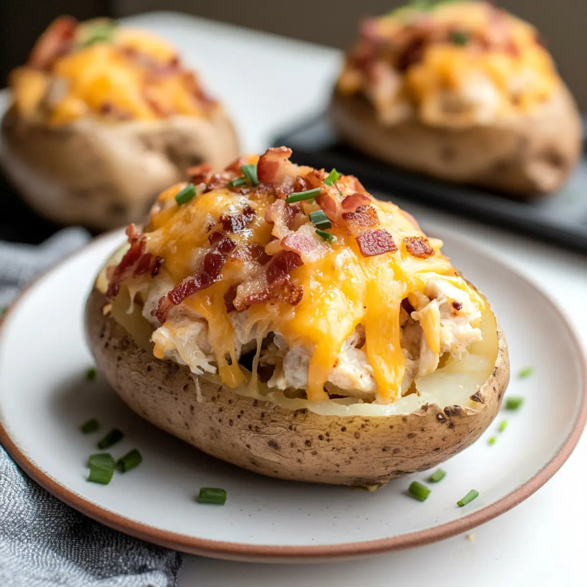 Crack Chicken Stuffed Baked Potatoes pimhcs