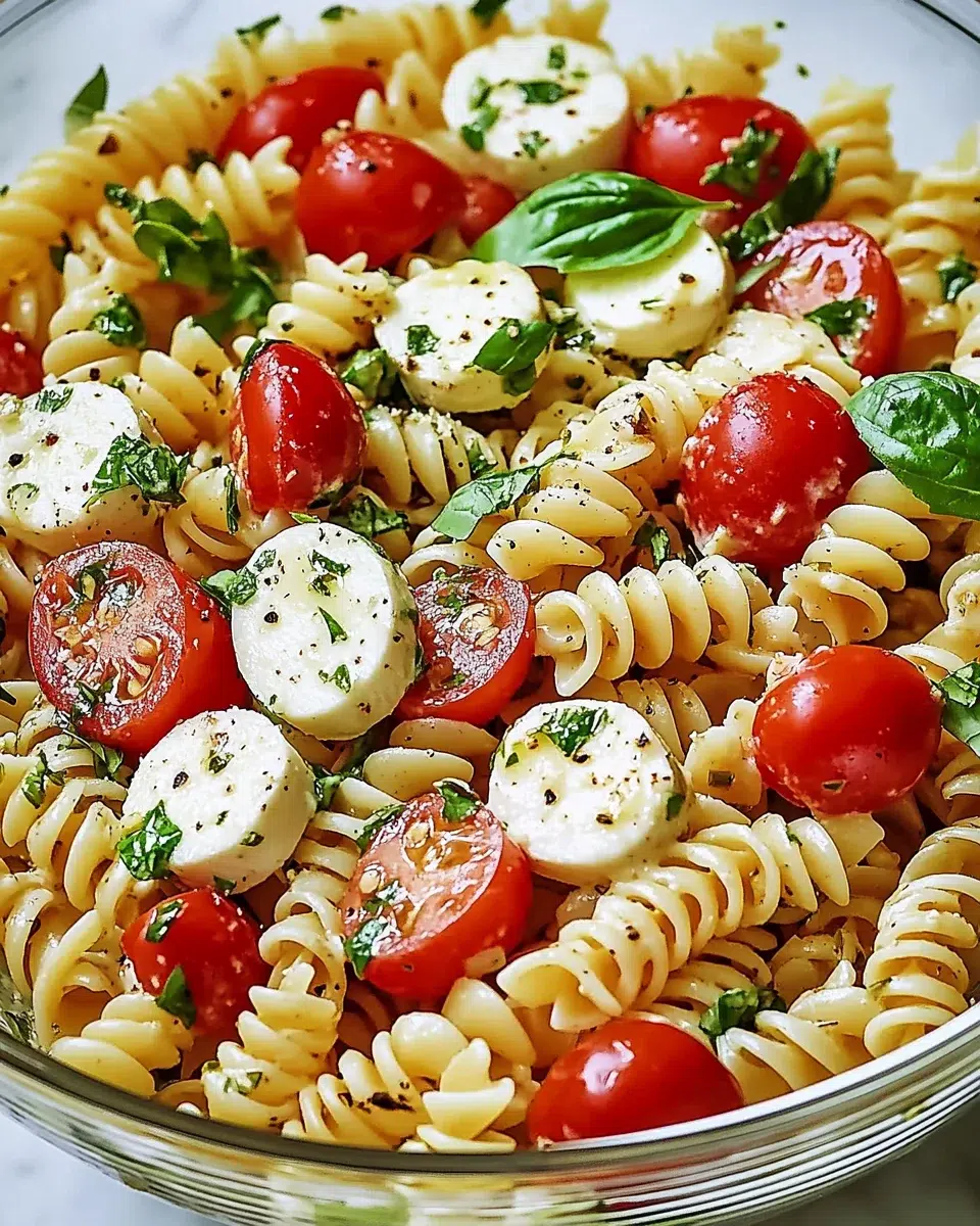 Creamy Caprese Pasta Salad: Your New Favorite Dish!