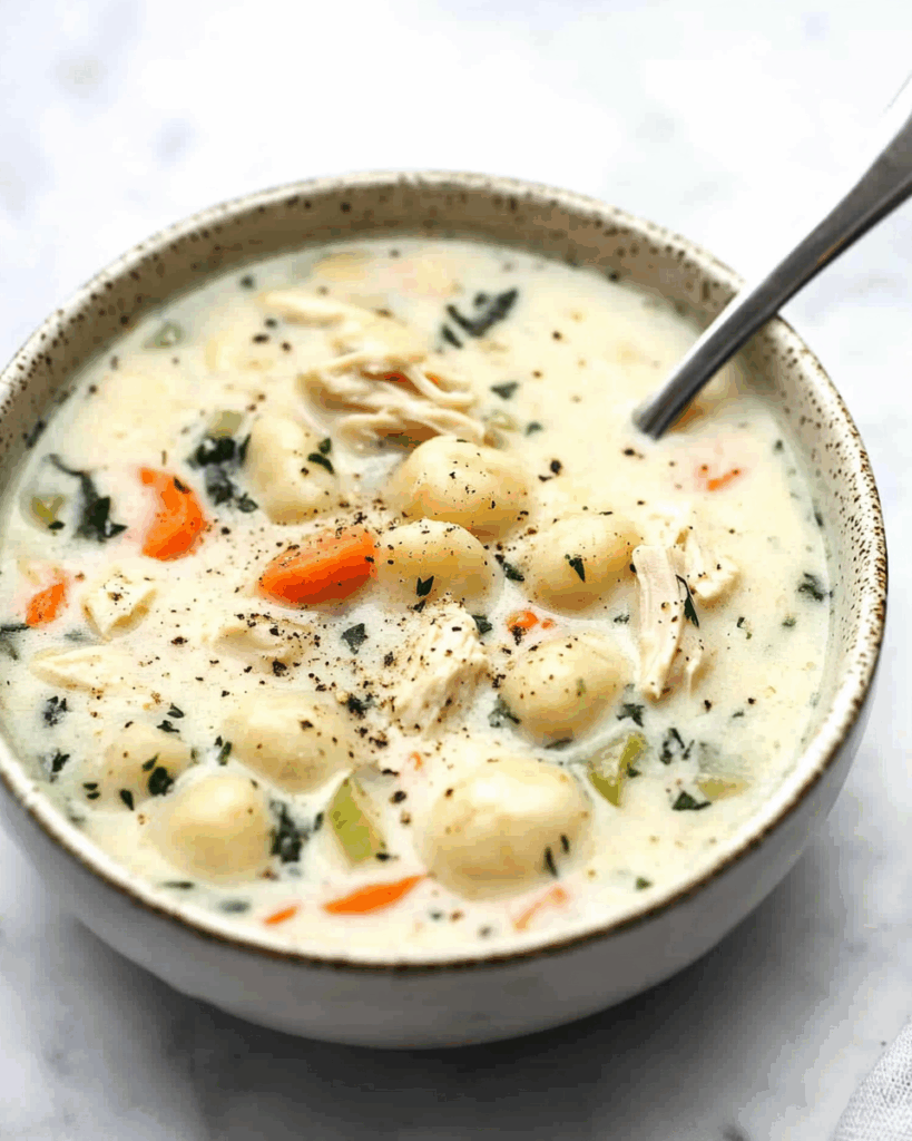Creamy Chicken Gnocchi Soup