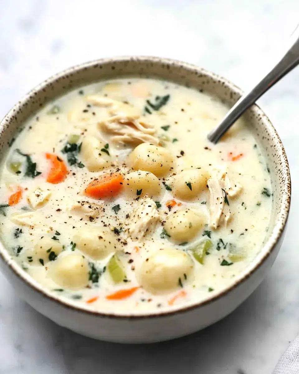 Creamy Chicken Gnocchi Soup: A Comforting Delight!