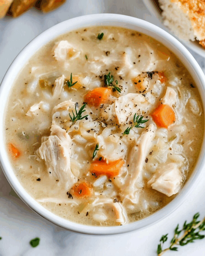 Creamy Chicken and Rice Soup 2