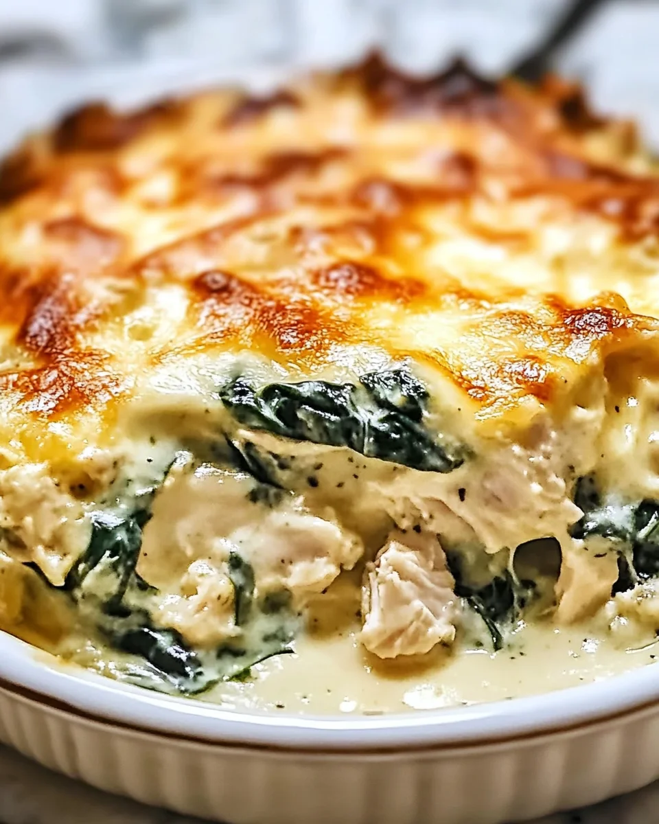Creamy Chicken and Spinach Casserole: A Must-Try Recipe!