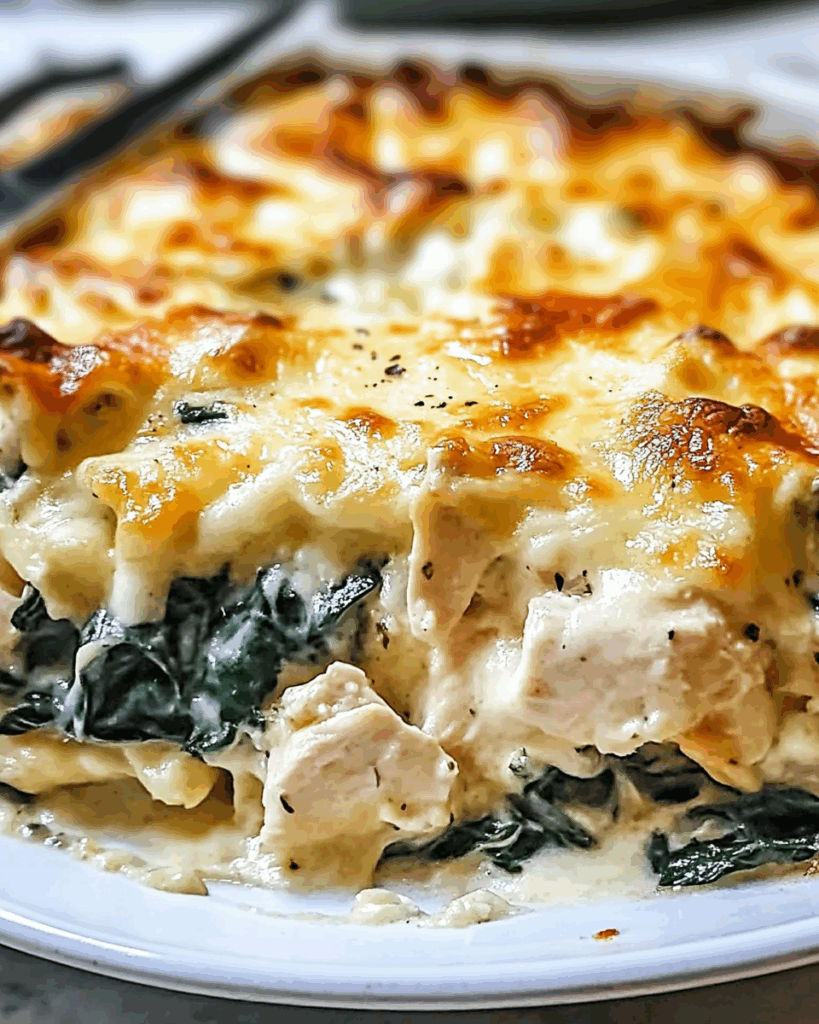 Creamy Chicken and Spinach Casserole 3