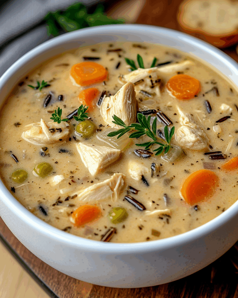 Creamy Chicken and Wild Rice Soup 3