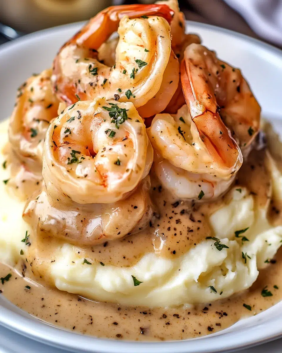 Creamy Garlic Shrimp Over Mashed Potatoes: A Must-Try!