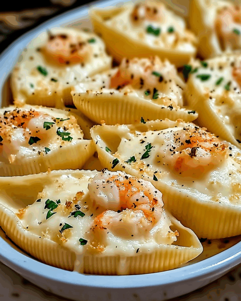 Creamy Seafood Stuffed Shells 3
