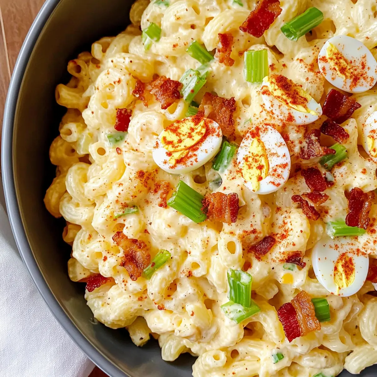 Creamy Deviled Egg Pasta Salad for Your Summer Gatherings