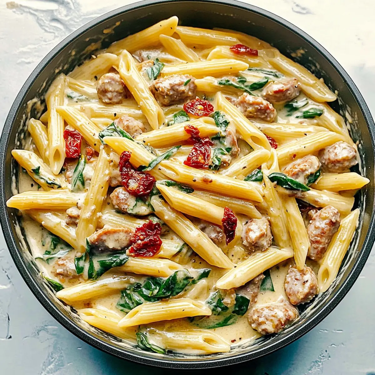 Creamy Tuscan Sausage Pasta aytjar