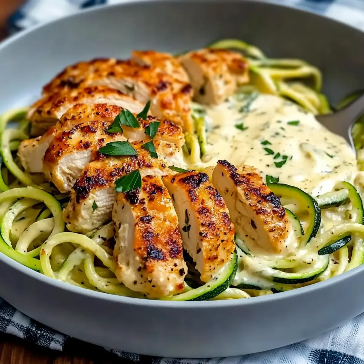 Creamy Zucchini Noodle Chicken dem5n1