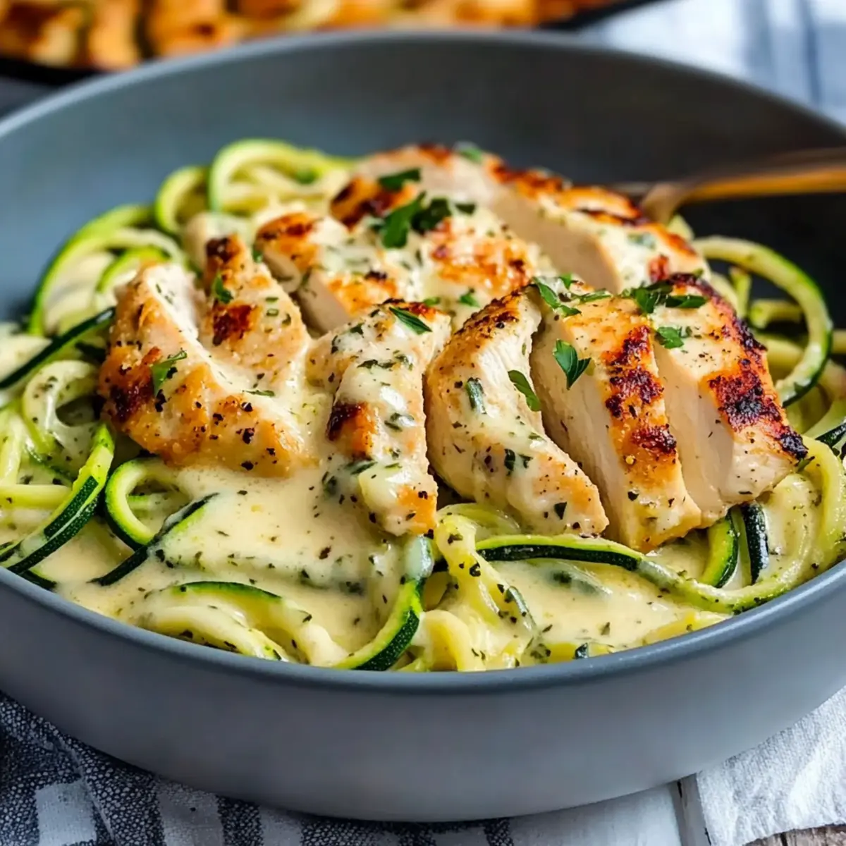 Creamy Zucchini Noodle Chicken oom2s4