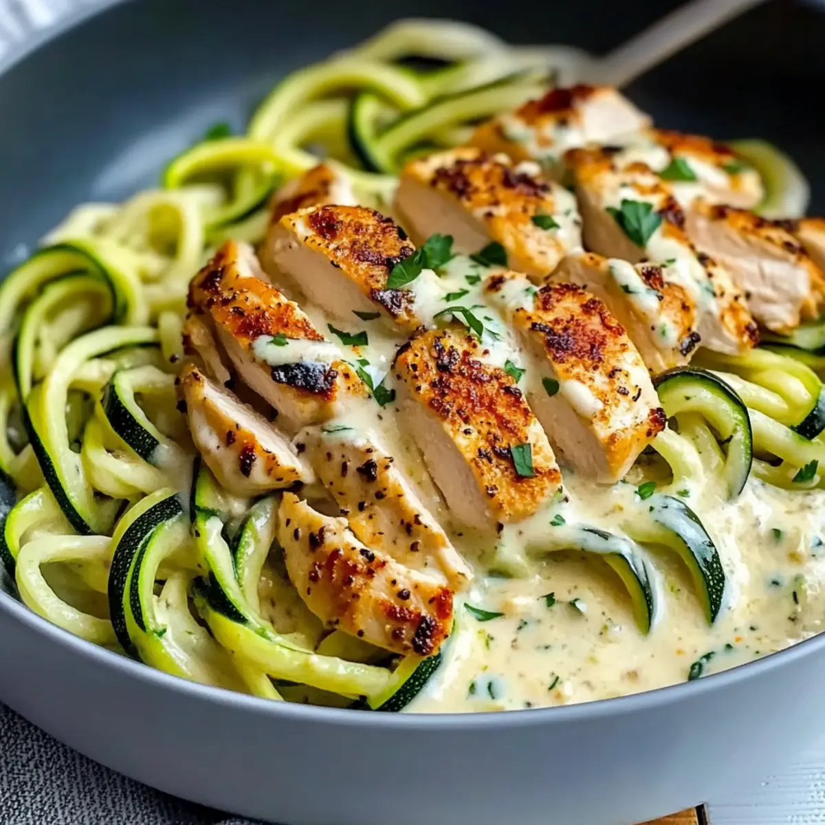Creamy Zucchini Noodle Chicken: A Guilt-Free Comfort Dish