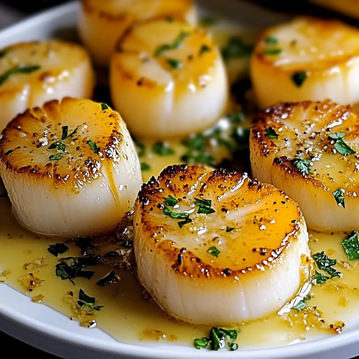 Crisp Juicy Garlic Butter Scallops aosrek
