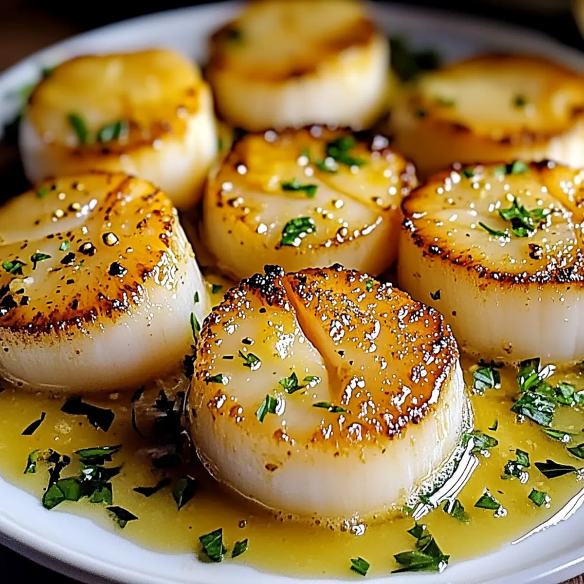 Crisp Juicy Garlic Butter Scallops atmimr