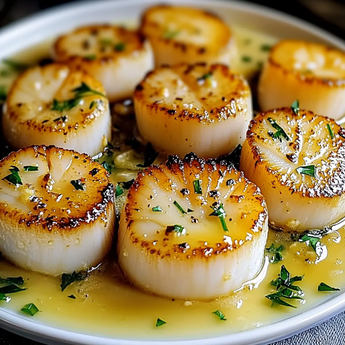 Crisp Juicy Garlic Butter Scallops epltlk