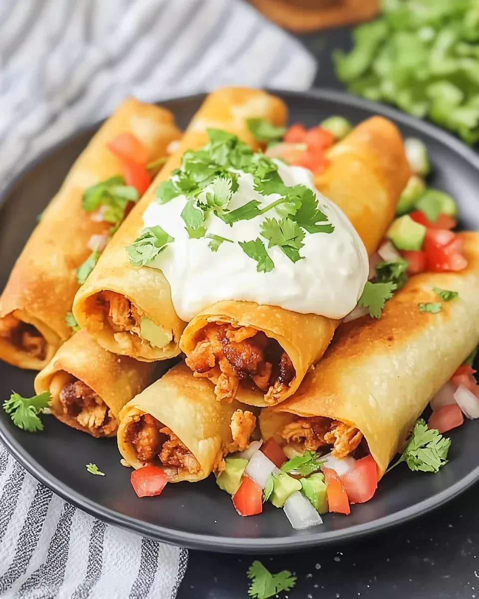 Crispy Chicken Flautas: Delight in Every Bite!