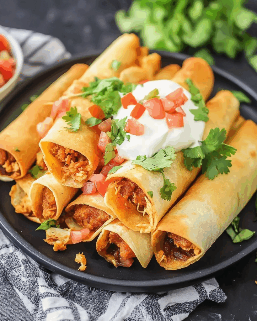 Crispy Chicken Flautas 2