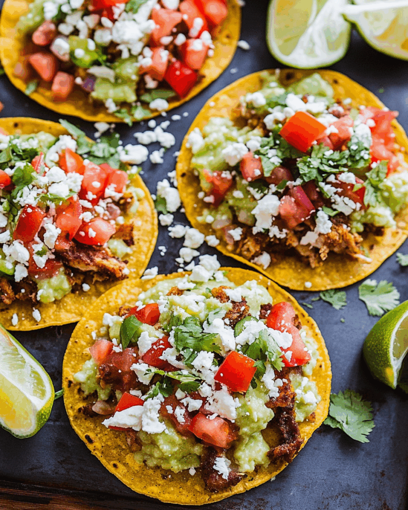 Crispy Chicken Tostadas