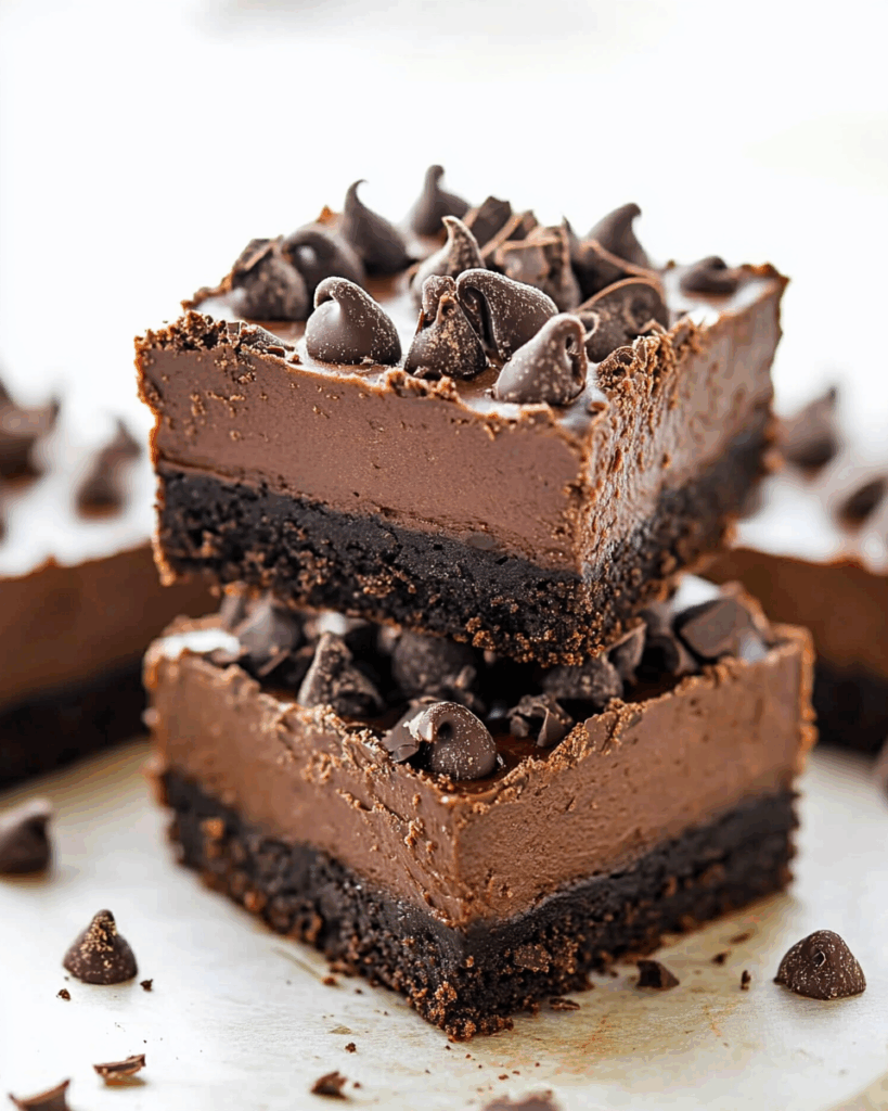 Death by Chocolate No Bake Cheesecake Bars 3