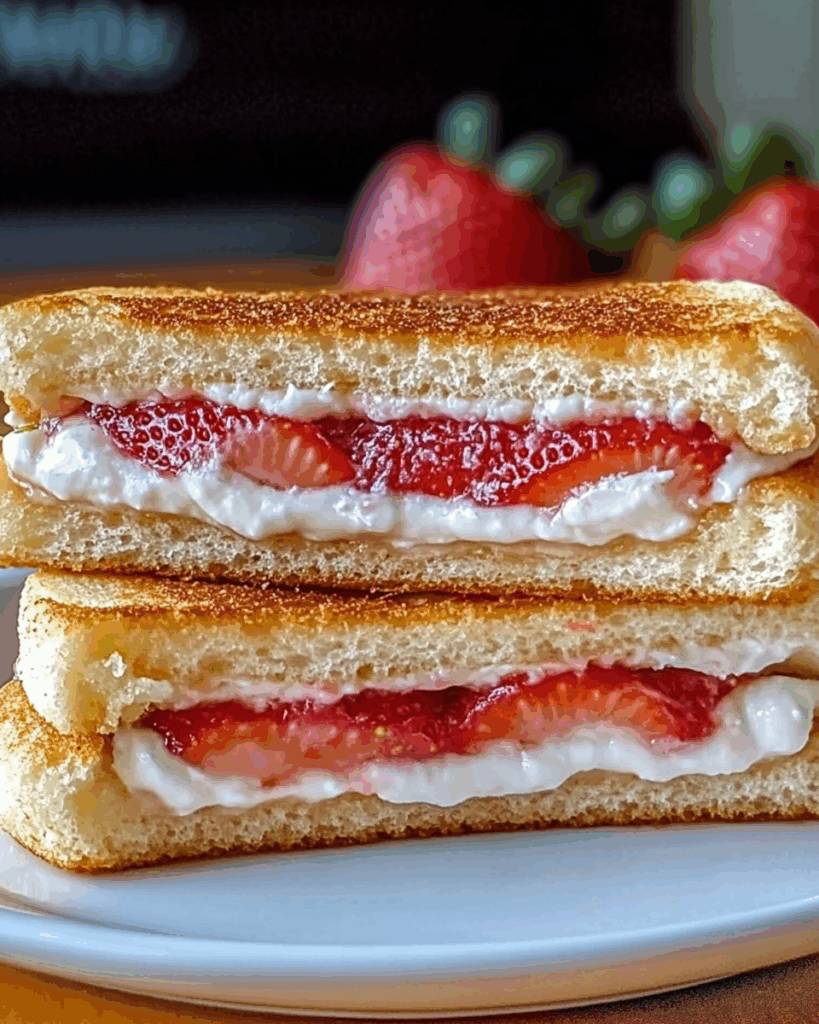 Fried Strawberry Cheesecake Sandwiches 2