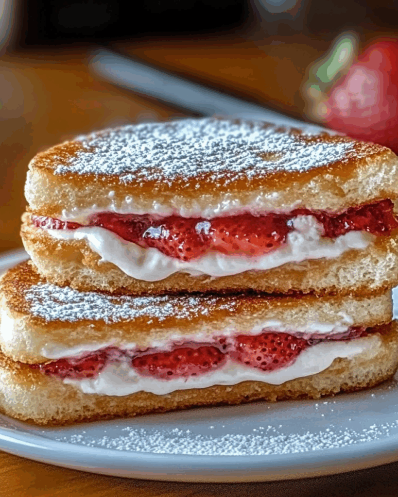 Fried Strawberry Cheesecake Sandwiches 3