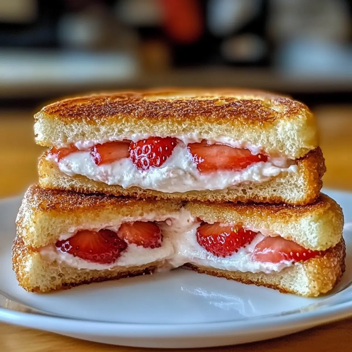 Fried Strawberry Cheesecake Sandwiches for Sweet Indulgence