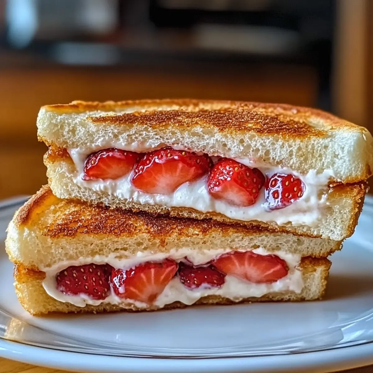Fried Strawberry Cheesecake Sandwiches yngmeq