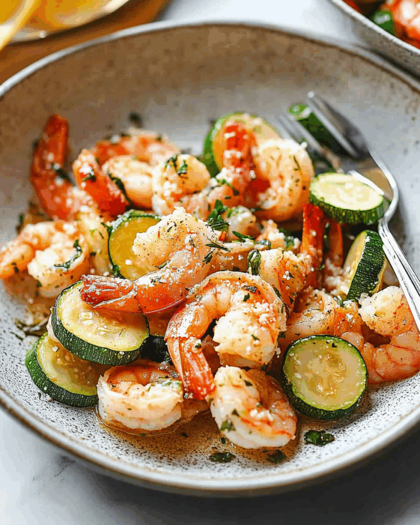 Garlic Parmesan Roasted Shrimp and Zucchini 3