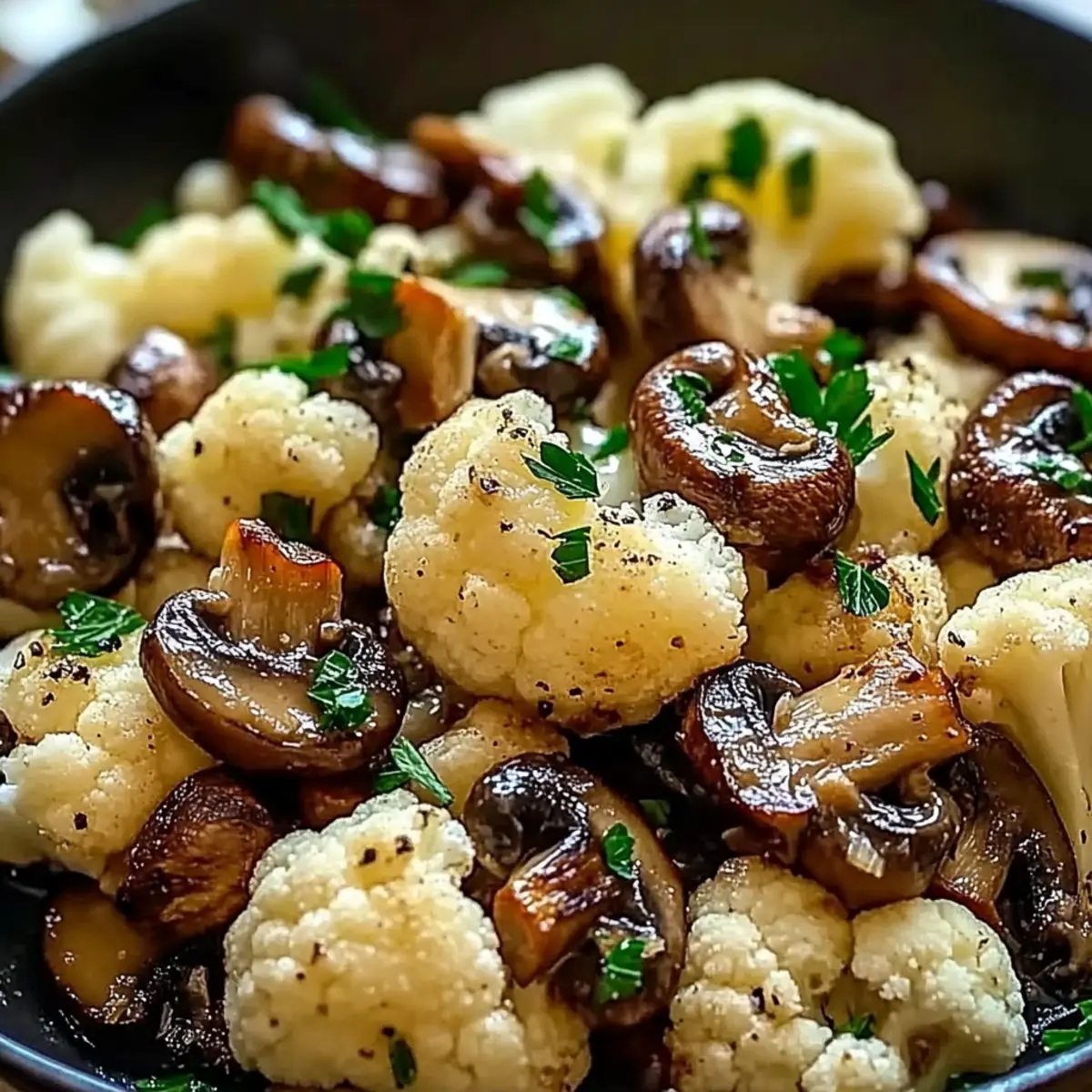 Garlic Cauliflower Mushroom Skillet: Quick, Healthy Delight