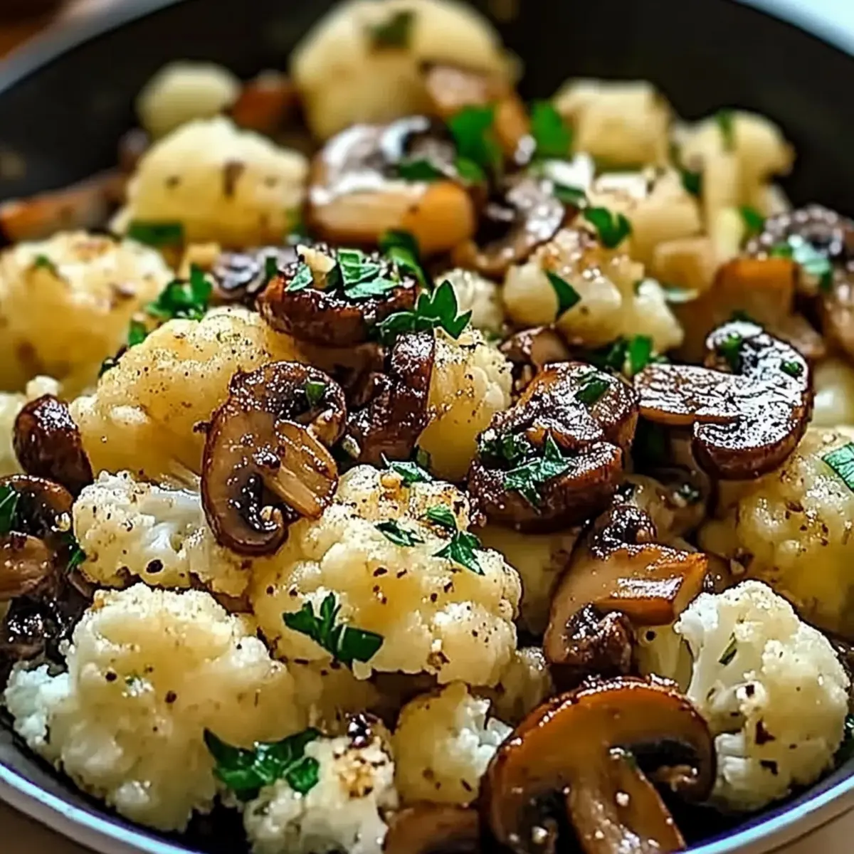 Garlic Cauliflower Mushroom Skillet kbh99g