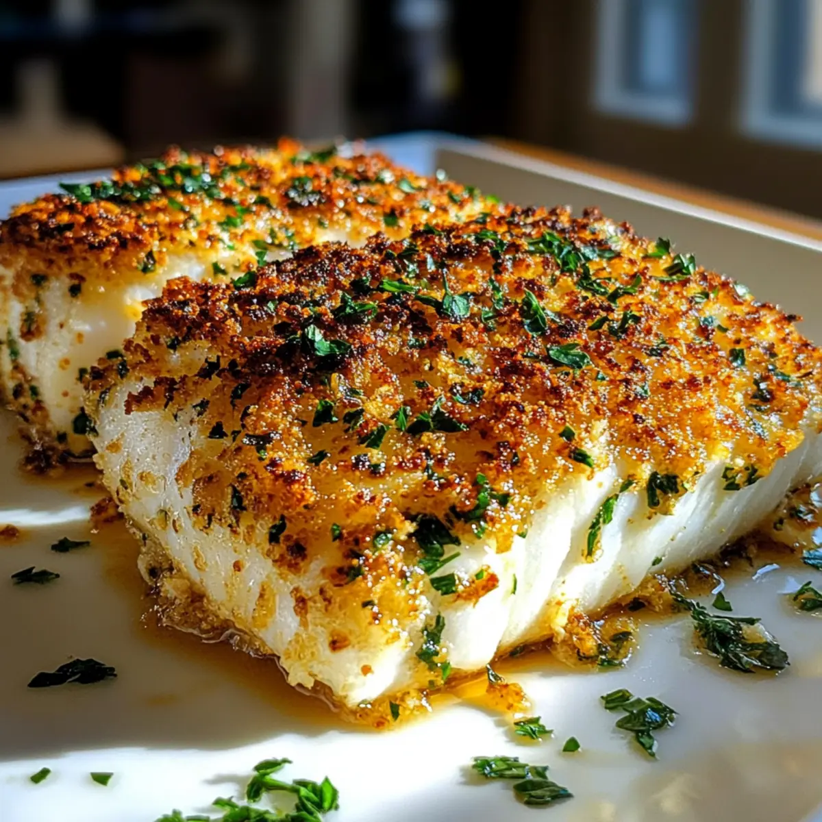 Garlic Parmesan Crusted Halibut qcdjww