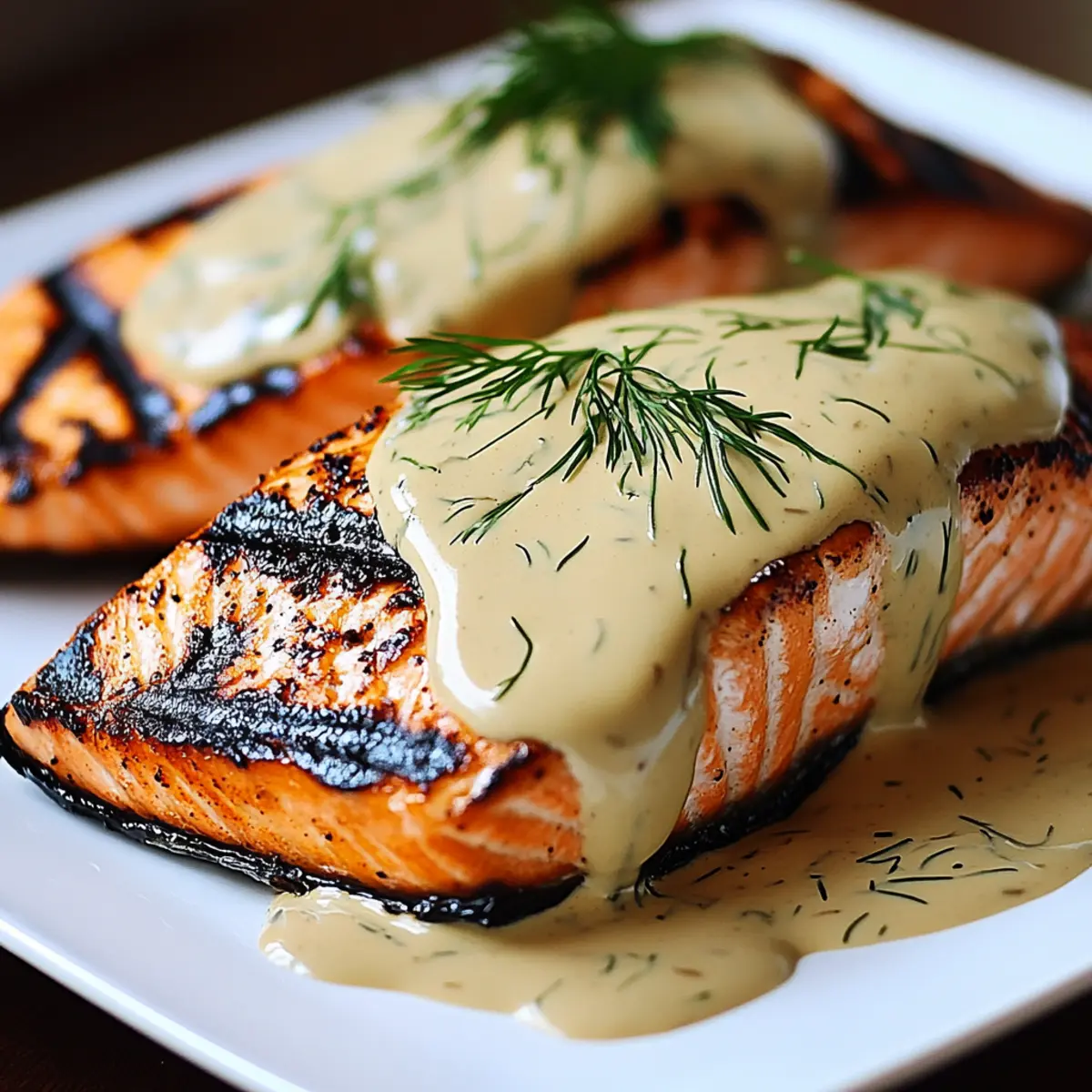 Grilled Salmon with Dijon Mustard Sauce That Will Wow You