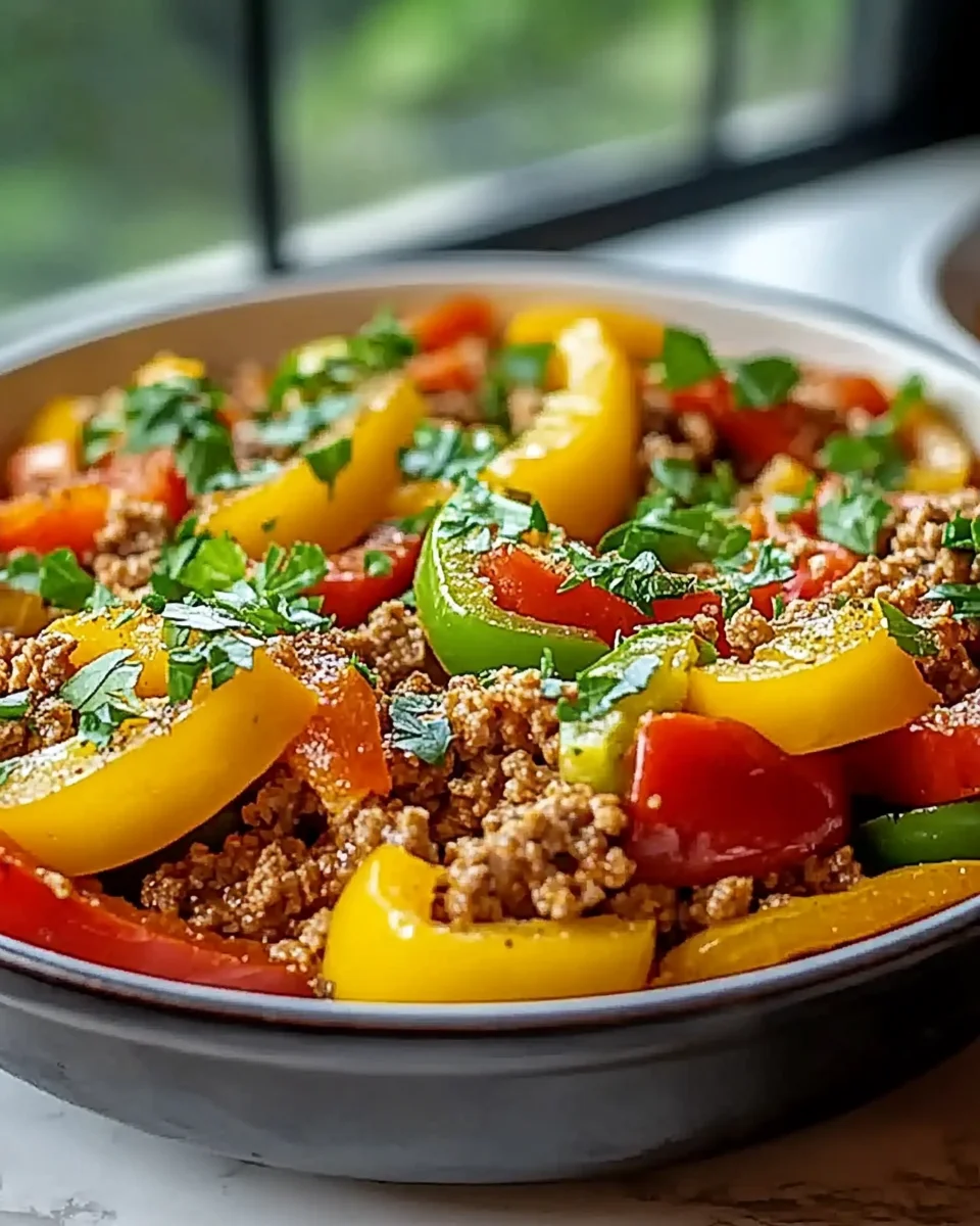 Ground Turkey and Peppers Skillet: A Quick, Tasty Meal!