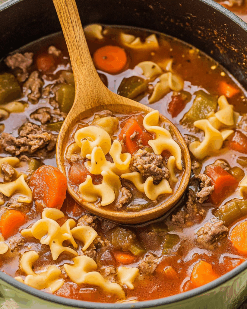 Hearty Vegetable Beef Noodle Soup 3