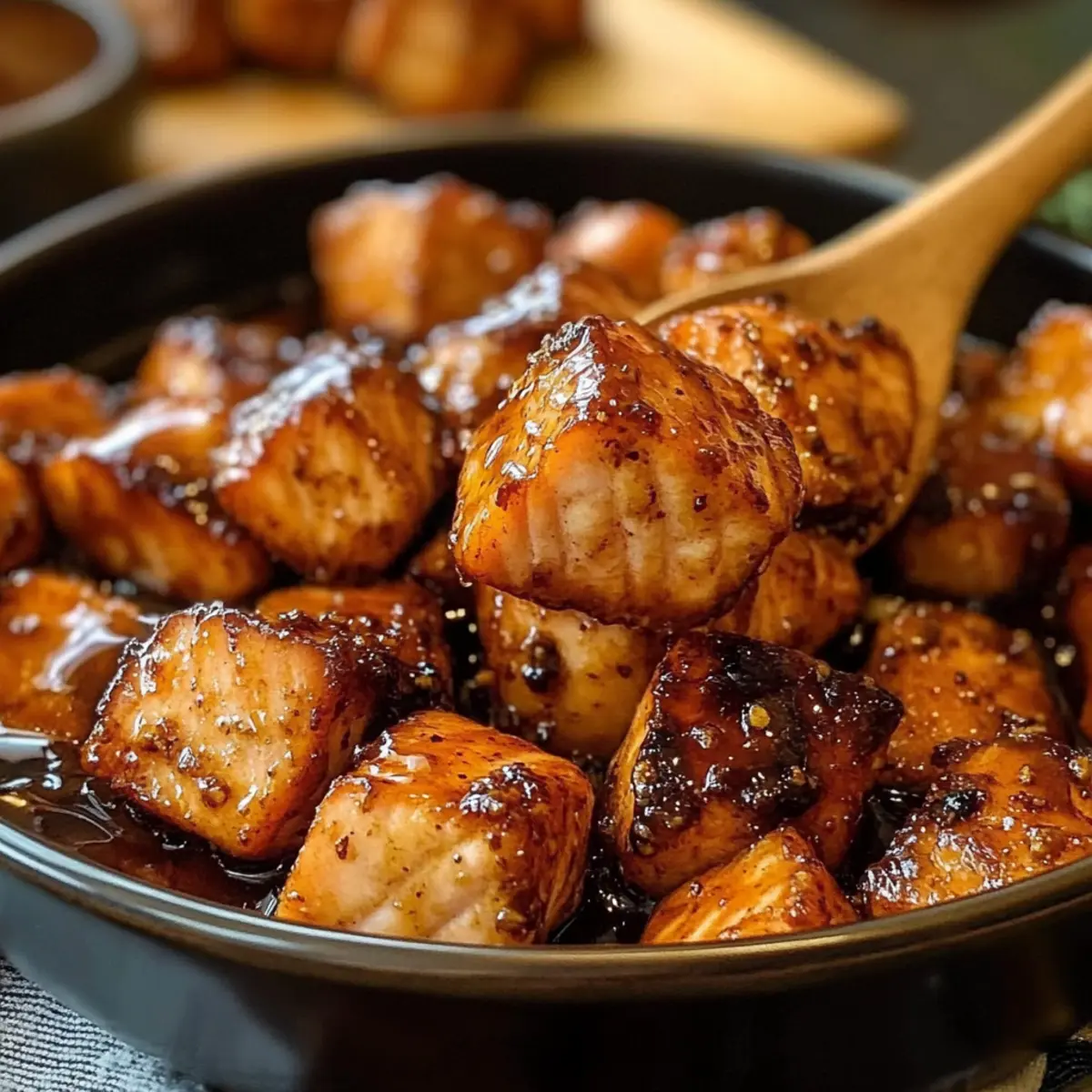 Hot Honey Salmon Bites h17es5