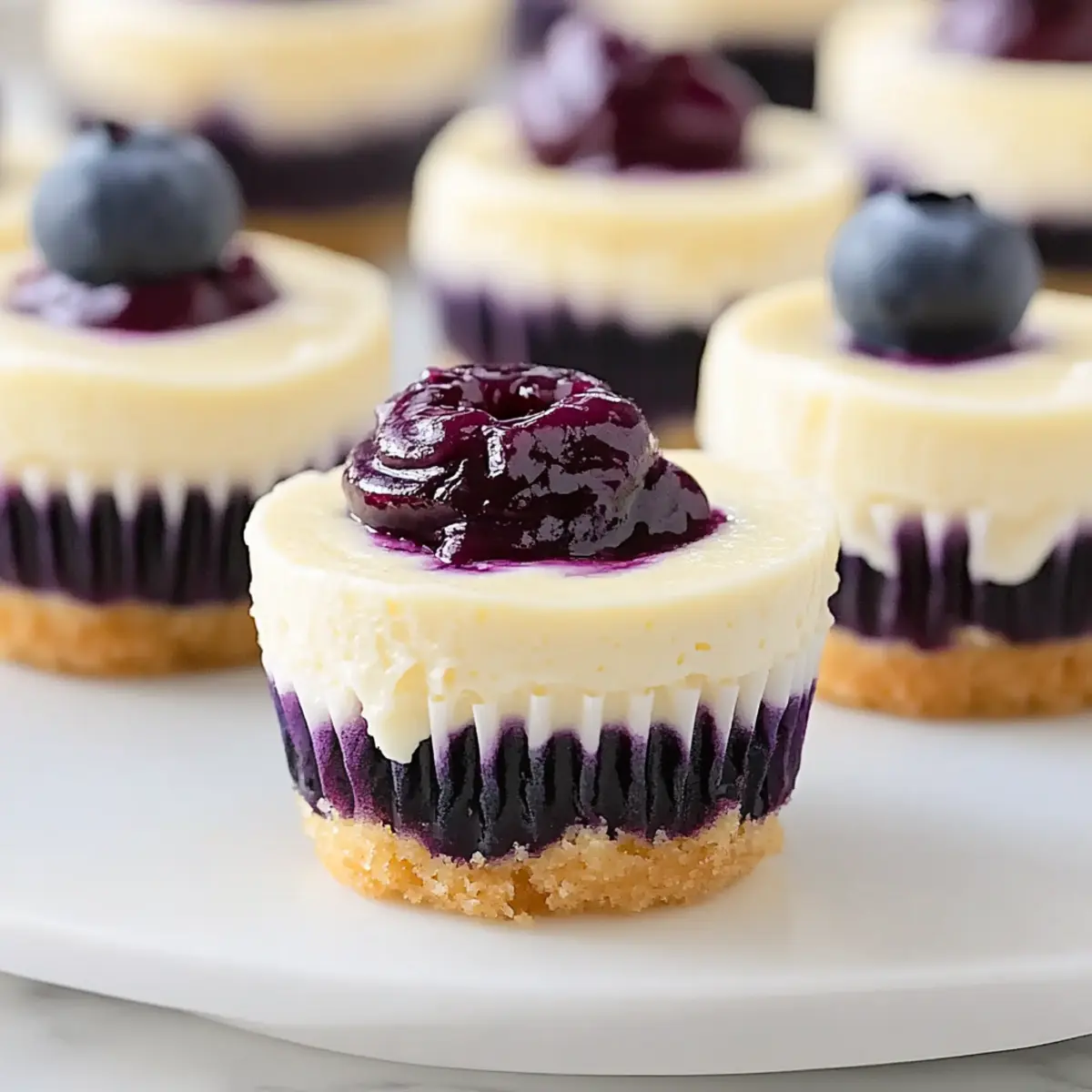 Juicy Mini Lemon Blueberry Cheesecakes binc8p