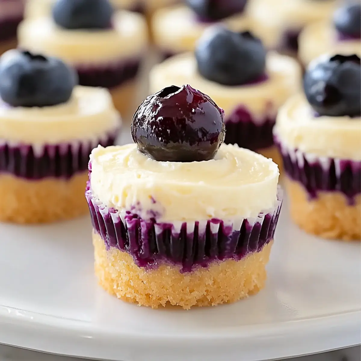 Juicy Mini Lemon Blueberry Cheesecakes ed1ht2