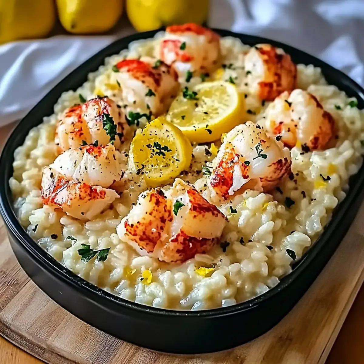 Lemon Butter Lobster Risotto: A Creamy Seafood Indulgence