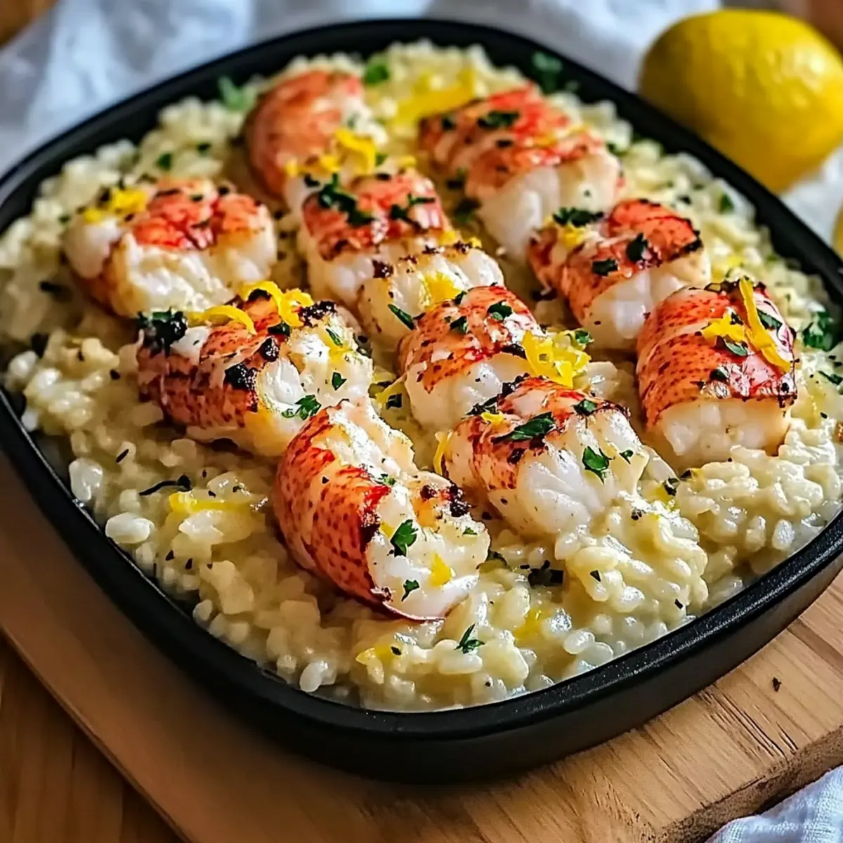Lemon Butter Lobster Risotto yqkmff