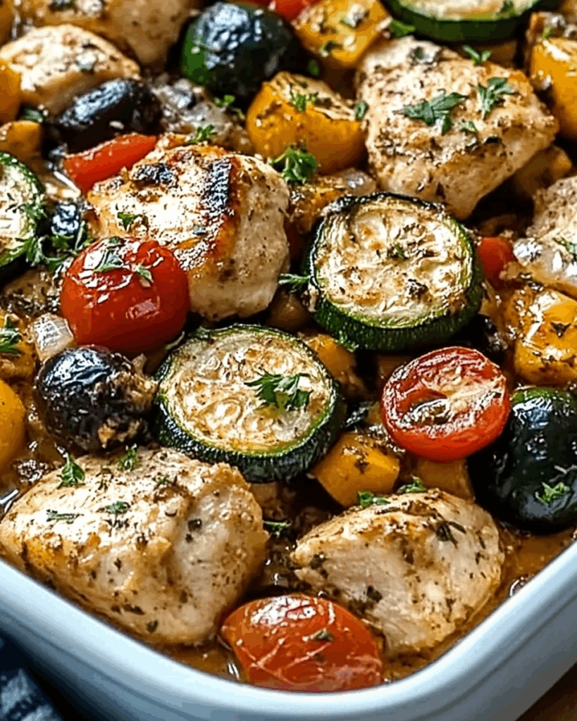 Mediterranean Chicken and Zucchini Bake 2