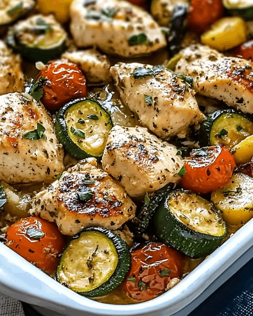 Mediterranean Chicken and Zucchini Bake 3