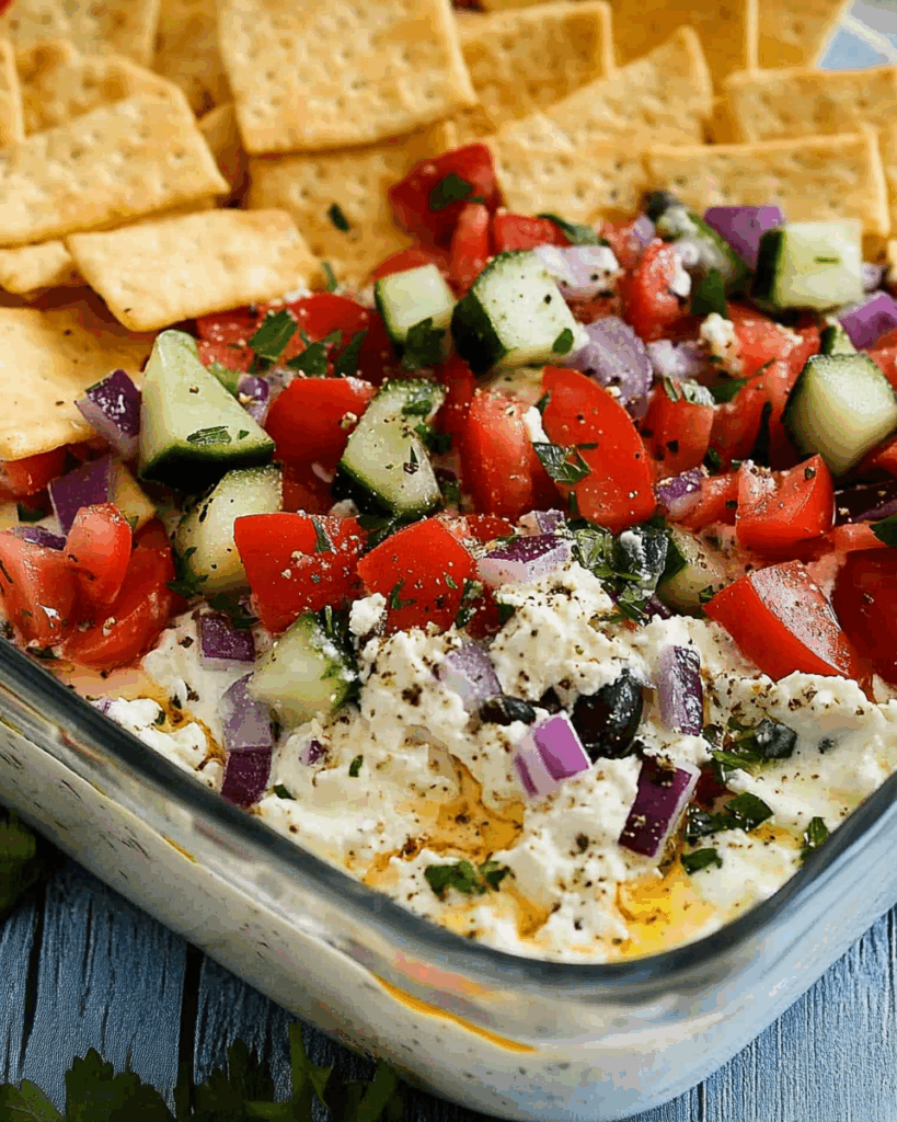 Mediterranean Seven Layer Dip 2