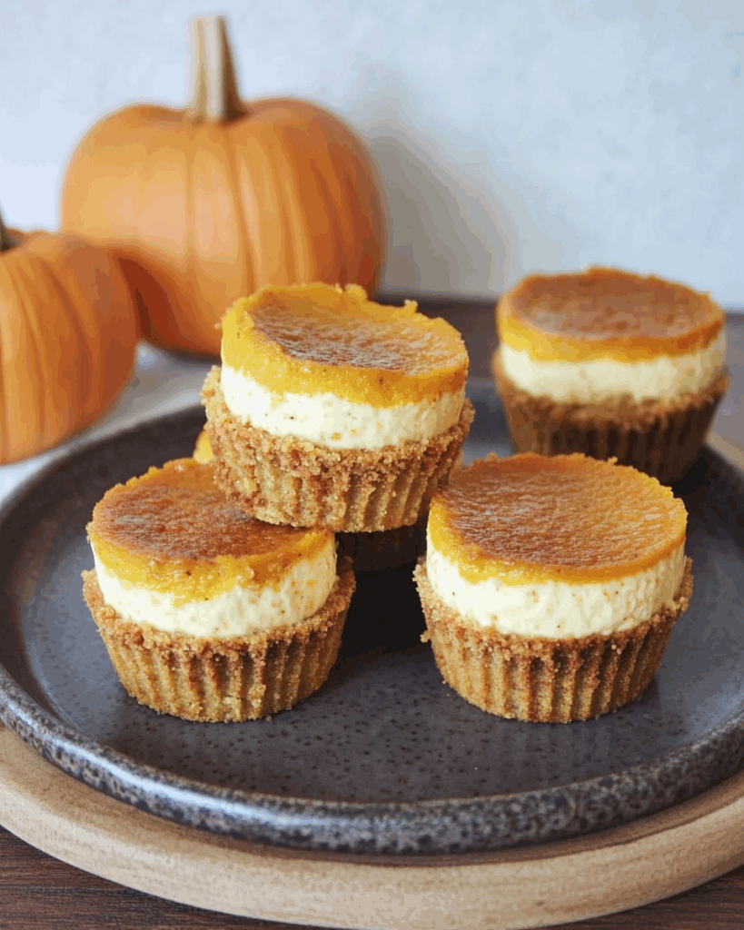 Mini Pumpkin Cheesecakes