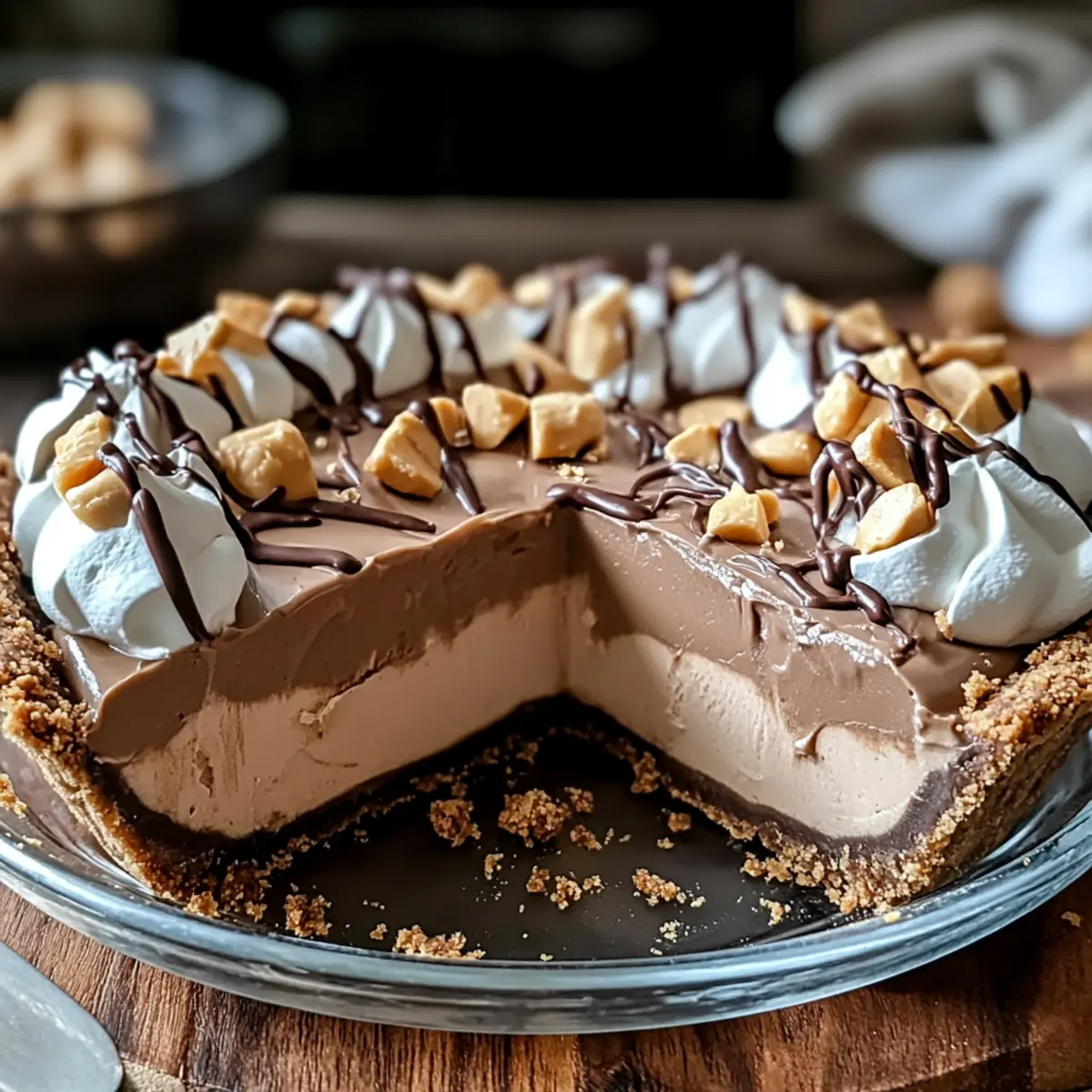 Irresistible No-Bake Cream Cheese Peanut Butter Pie Delight