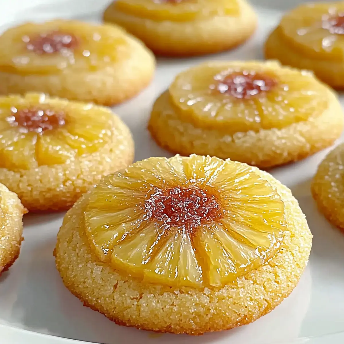 Pineapple Upside Sugar Cookies ofsudy